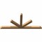 Ekena Millwork Saratoga Timber Gable Bracket, Western Red Cedar, 72"W x 33"H x 3 1/2"D x 3 1/2"F, 11/12 Pitch GBW072X33X0404SAR00SWR - alternate 2